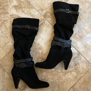 Venus Faux Suede Slouchy Boots.